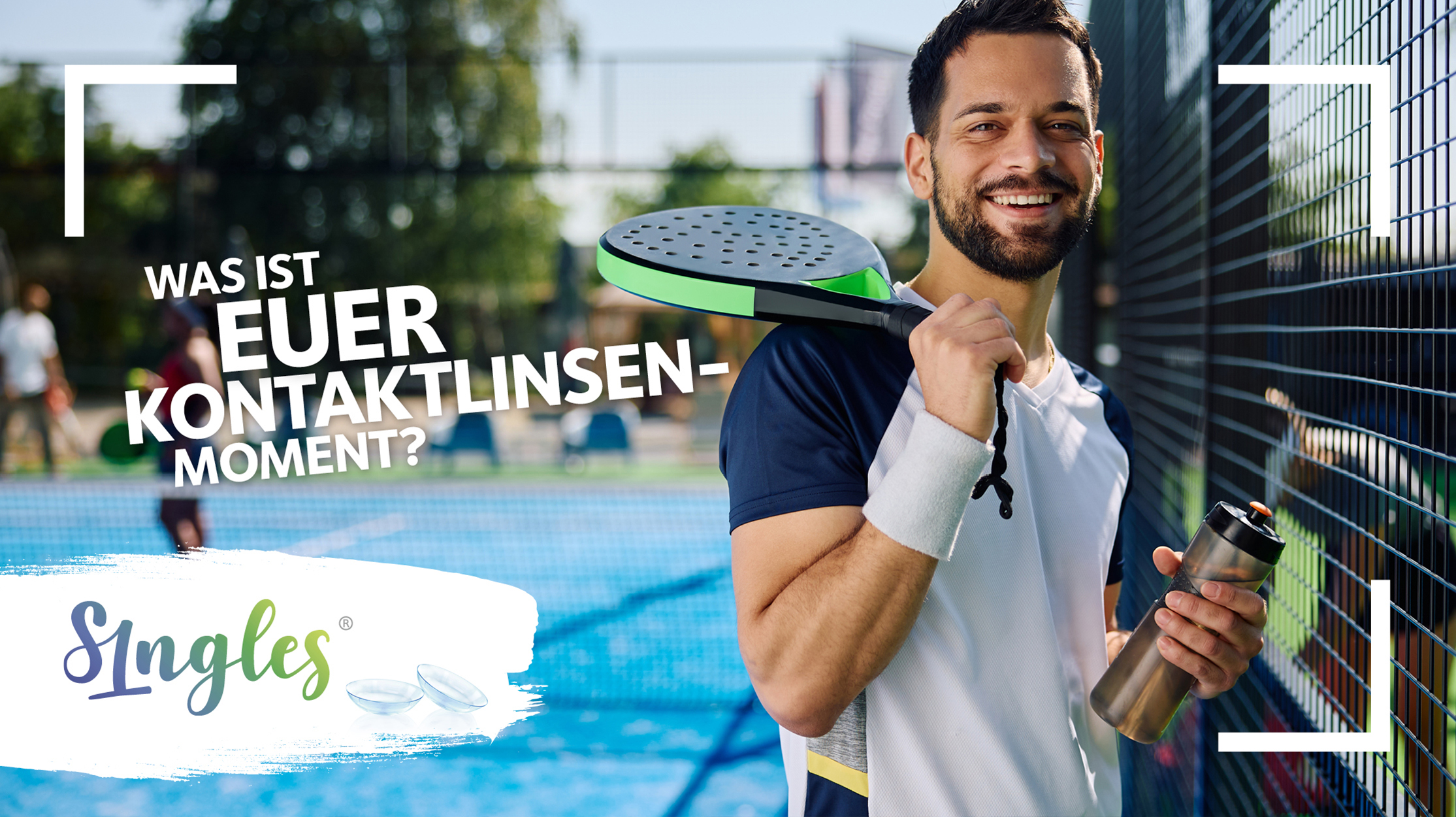 Kontaktlinsen beim Tennis spielen